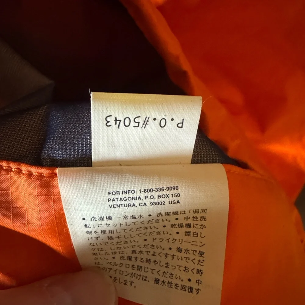 Patagonia Lotus Designs neon orange paddling jacket Size Medium
